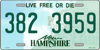 NH license plate 3823959
