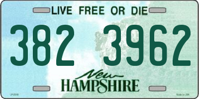 NH license plate 3823962