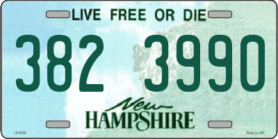 NH license plate 3823990