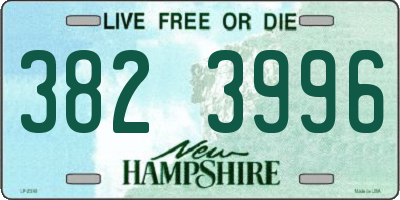 NH license plate 3823996
