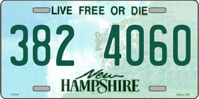 NH license plate 3824060
