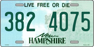 NH license plate 3824075