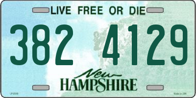 NH license plate 3824129