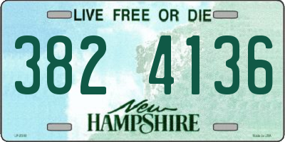 NH license plate 3824136