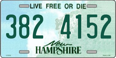 NH license plate 3824152