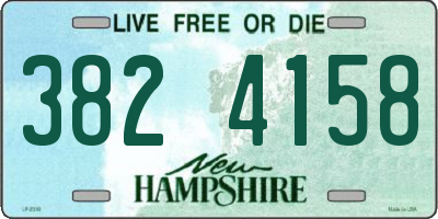 NH license plate 3824158