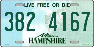 NH license plate 3824167