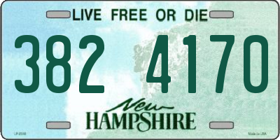 NH license plate 3824170