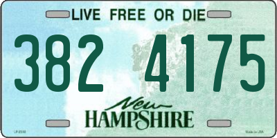 NH license plate 3824175