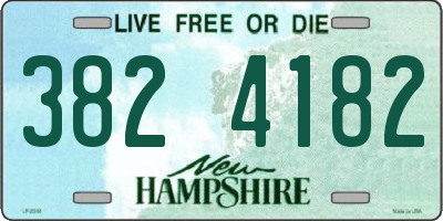 NH license plate 3824182