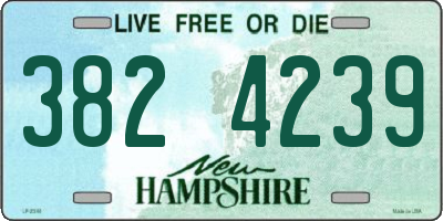 NH license plate 3824239