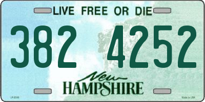 NH license plate 3824252
