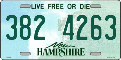 NH license plate 3824263