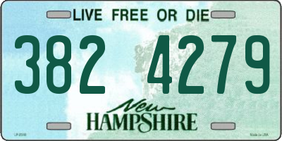 NH license plate 3824279