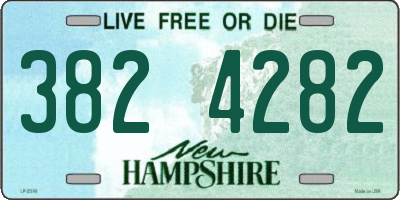 NH license plate 3824282