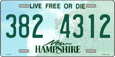 NH license plate 3824312