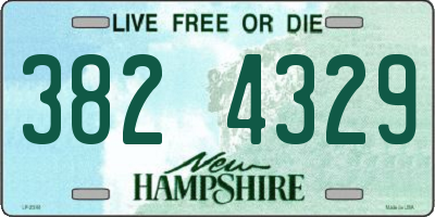 NH license plate 3824329