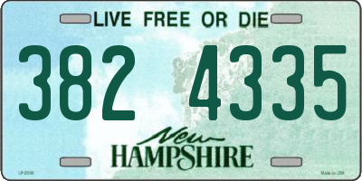 NH license plate 3824335