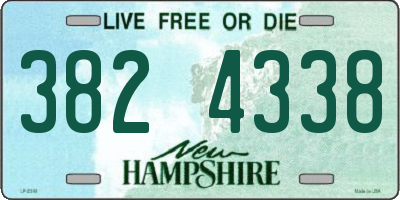 NH license plate 3824338