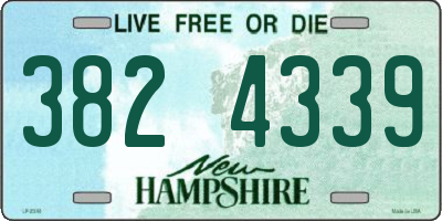 NH license plate 3824339