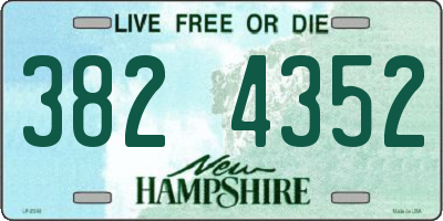 NH license plate 3824352