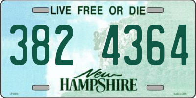 NH license plate 3824364