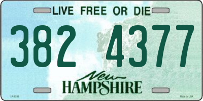 NH license plate 3824377
