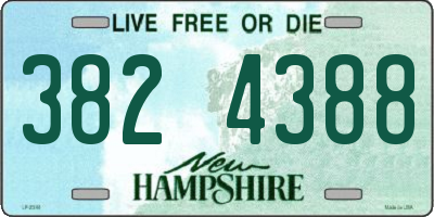 NH license plate 3824388