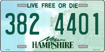 NH license plate 3824401