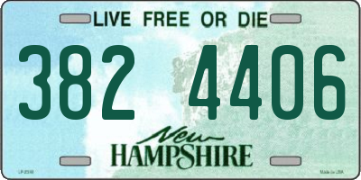 NH license plate 3824406