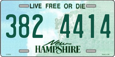 NH license plate 3824414