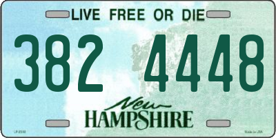 NH license plate 3824448