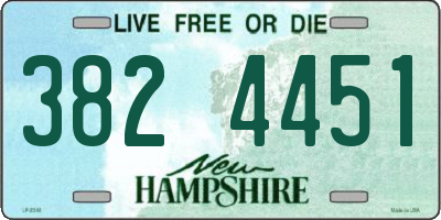 NH license plate 3824451