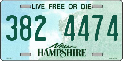NH license plate 3824474