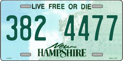 NH license plate 3824477