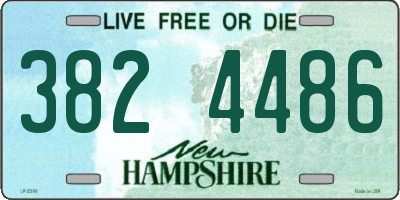 NH license plate 3824486