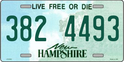 NH license plate 3824493