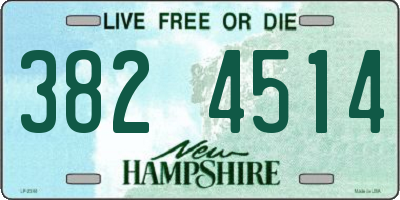 NH license plate 3824514