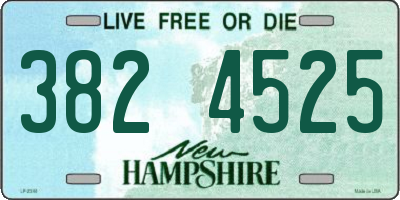 NH license plate 3824525