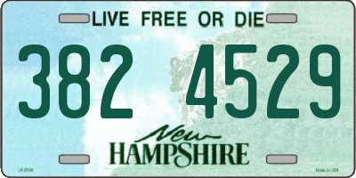 NH license plate 3824529