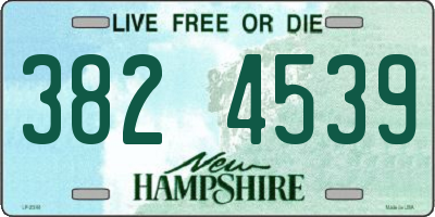NH license plate 3824539