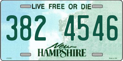 NH license plate 3824546