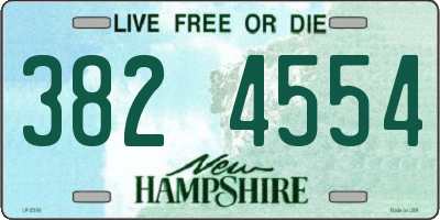 NH license plate 3824554