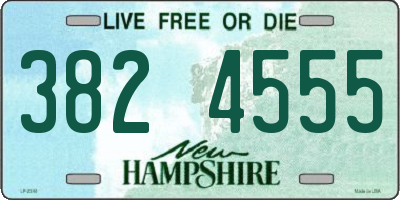 NH license plate 3824555