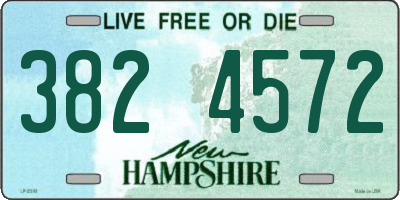 NH license plate 3824572