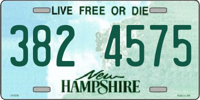 NH license plate 3824575