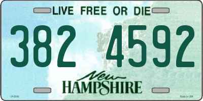 NH license plate 3824592