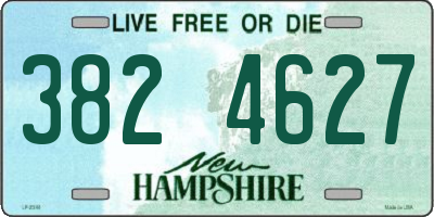 NH license plate 3824627