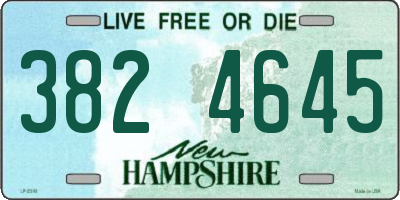 NH license plate 3824645