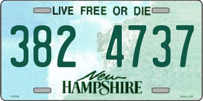 NH license plate 3824737